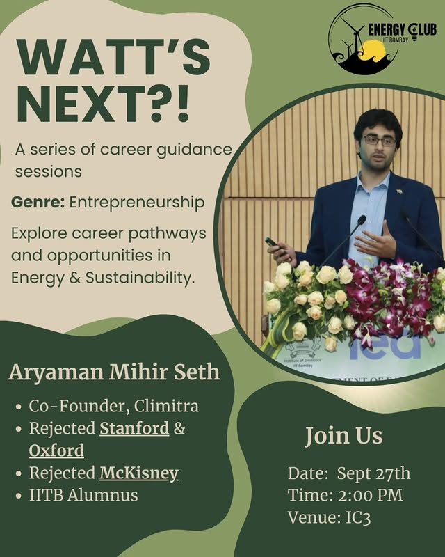 Watt's Next Entrepreneurship Edition Poster